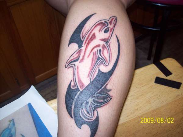 Cover up Dolphin tattoo