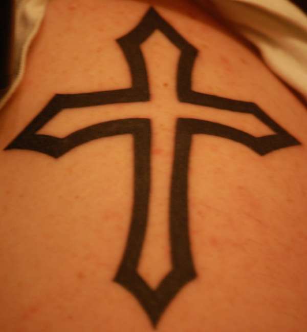 Cross Right Shoulder tattoo