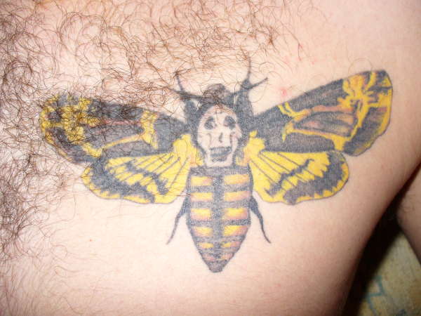 Death's Head Moth tattoo