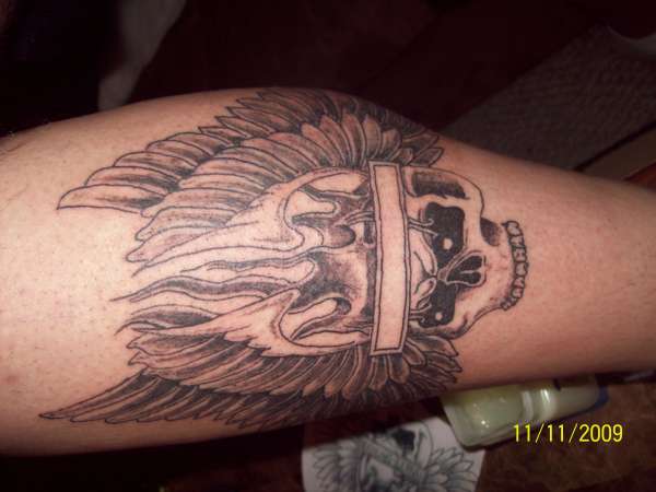 Jeff's Skull tattoo