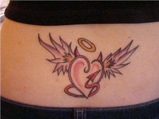 Lower back tattoo
