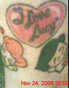 Lucy Heart and Characters tattoo
