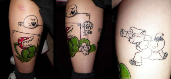 Mario Land Fox tattoo