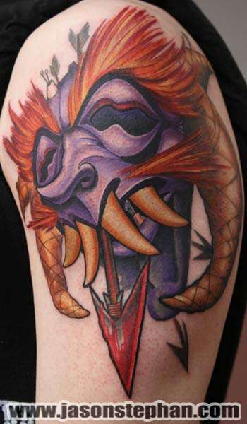 Oni Mask tattoo
