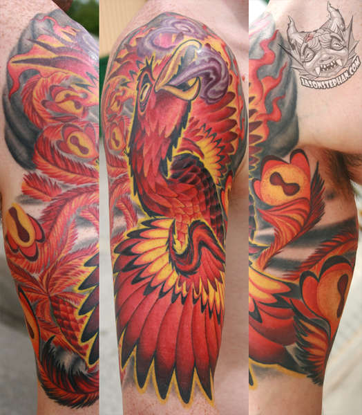 Phoenix Half tattoo