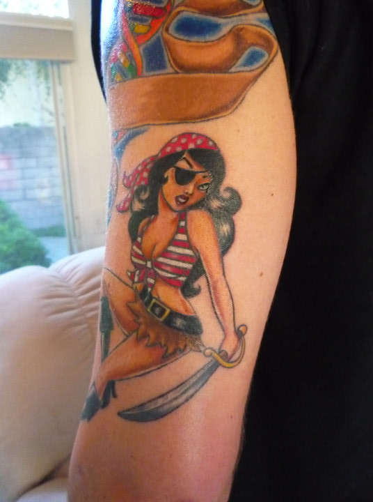Pirate Girl2 DNA tattoo
