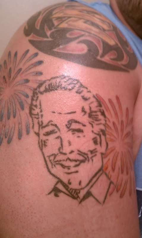 Silver Shooter tattoo