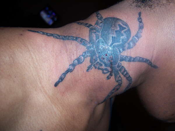 Spider Neck Tattoo tattoo