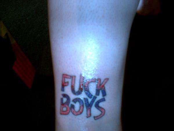 The tat speaks for its self tattoo