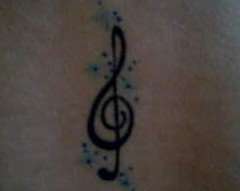 Treble Clef tattoo