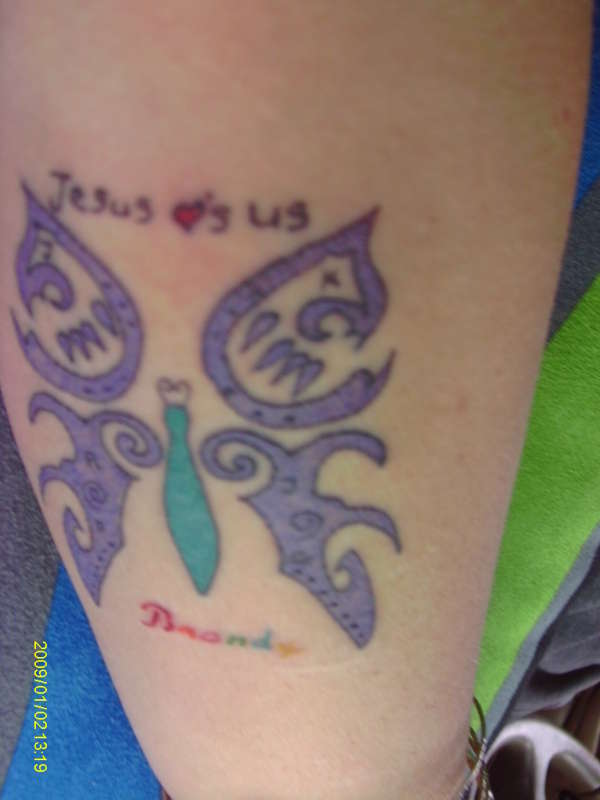 butterfly love tattoo