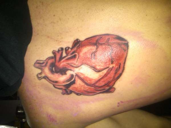 human heart tattoo
