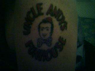 Uncle Andy's Funhouse tattoo