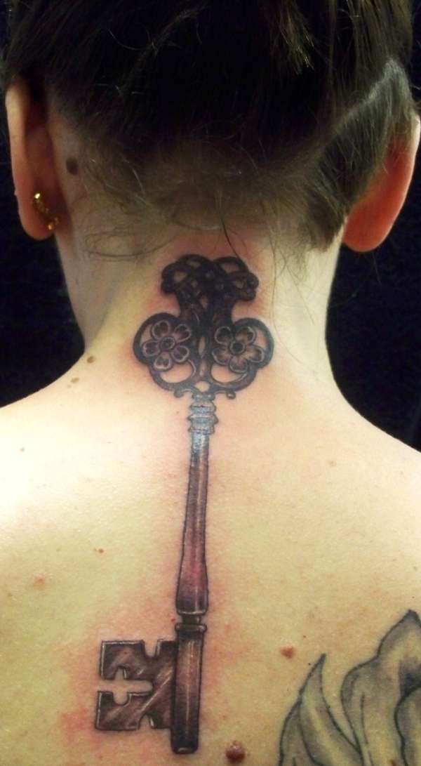 key for padlock tattoo