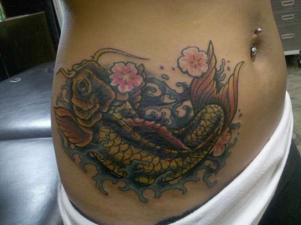 koi cover up tattoo