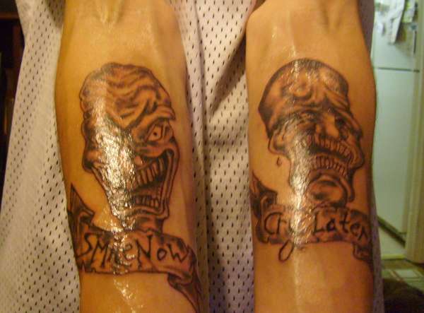 smile now cry later tattoo