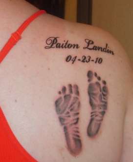 sons feet tattoo