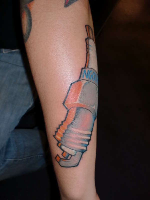 spark plug tattoo