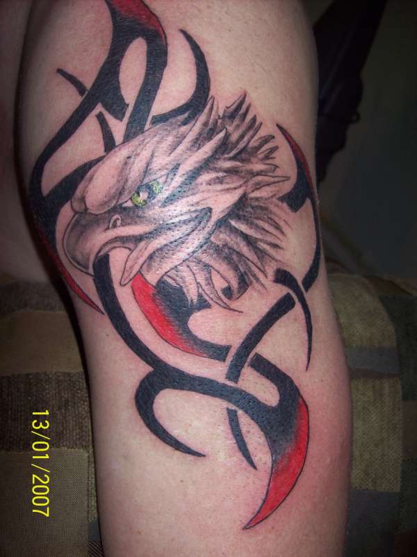 tribal eagle tattoo