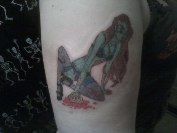 zombie pin up tattoo