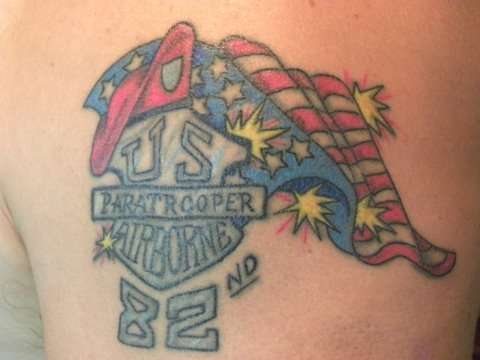 Airborne Tattoo Shield 82nd Division Tattoos.