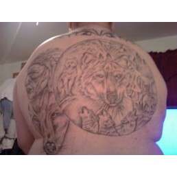 Backpiece tattoo
