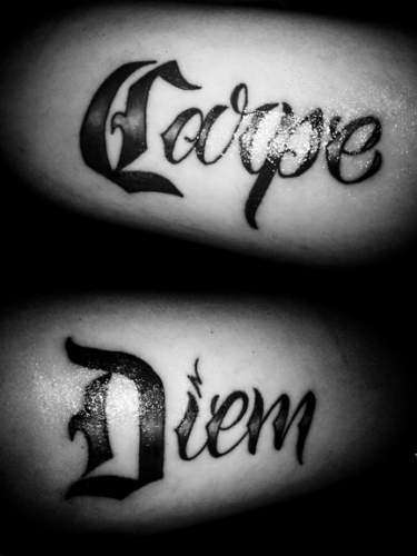 Carpe Diem tattoo