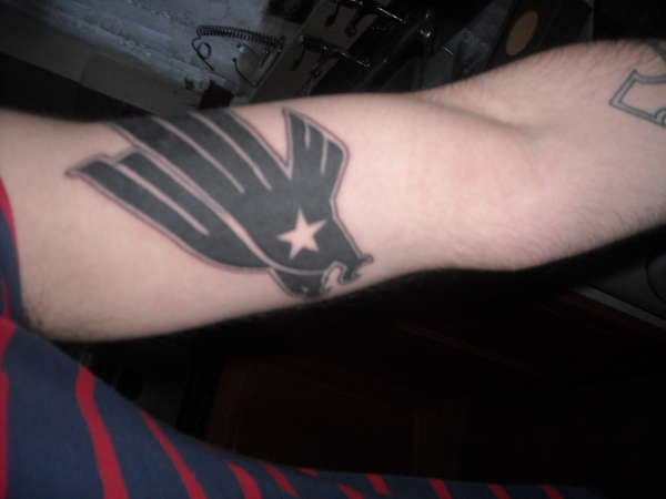 Close up eagle tat tattoo