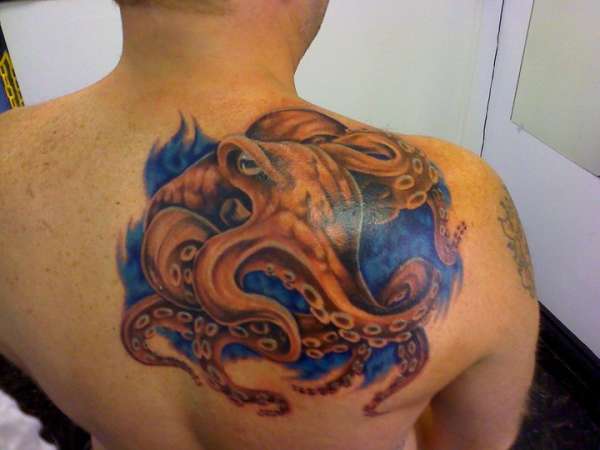 Free hand Octopus tattoo