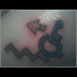HANDICAP FUNNY tattoo