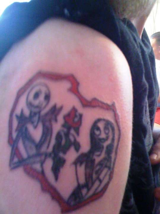 Jack and Sally tattoo