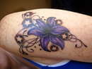 Lily with stars tattoo