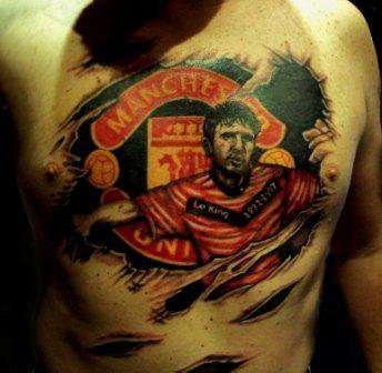 Manchester United 2010 tattoo