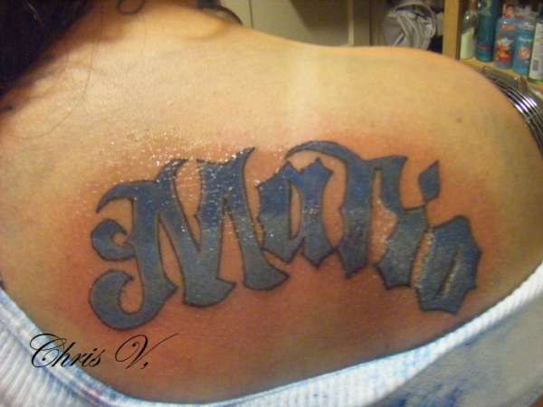 "Mario" tattoo
