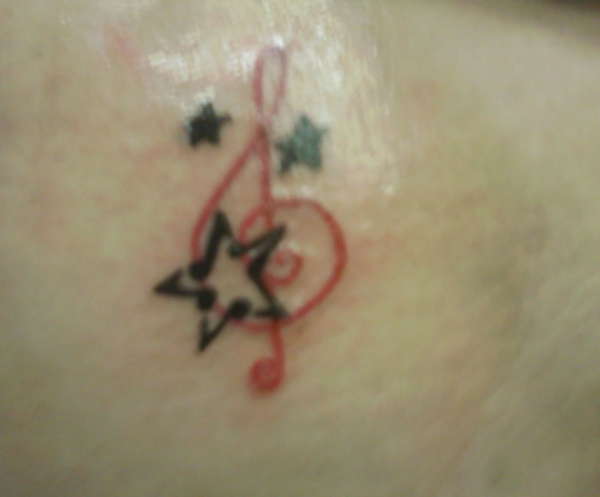 Music note tattoo