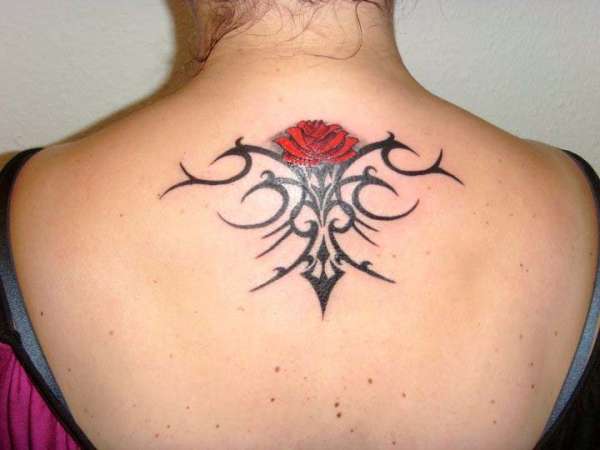 Rose Tribal tattoo