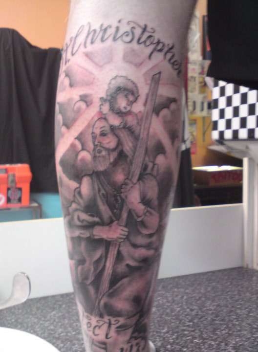 St Christopher tattoo