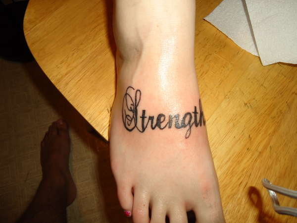 Strength tattoo