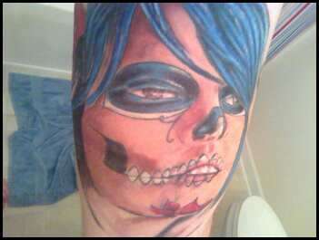 Sugar Skull theme tattoo