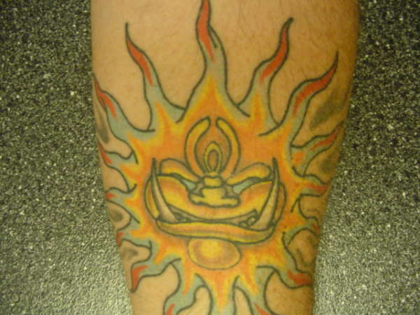 Sun God tattoo