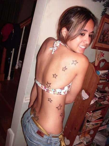 Trail of stars tattoo