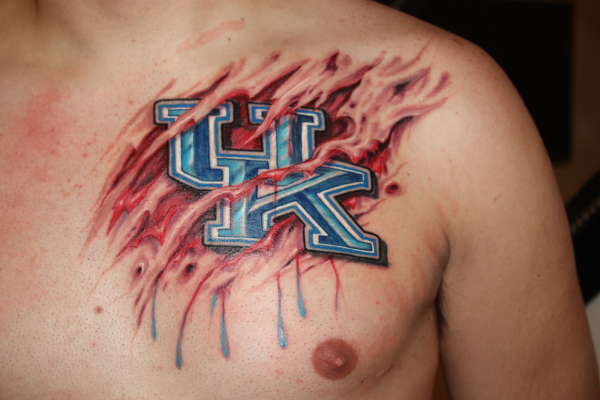 University of Kentucky logo tattoo