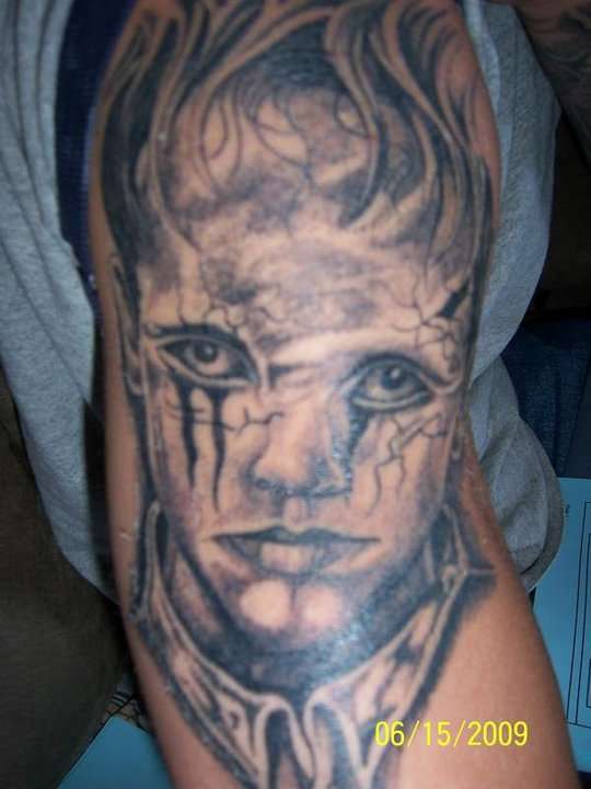 evil boy tattoo