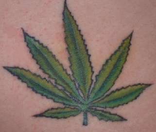 Marijuana Leaf tattoo