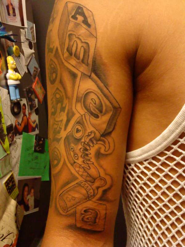 kids sleeve tattoo