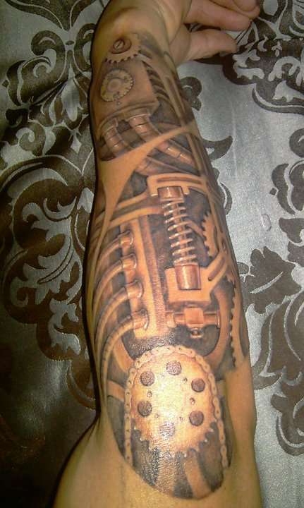 mech tattoo
