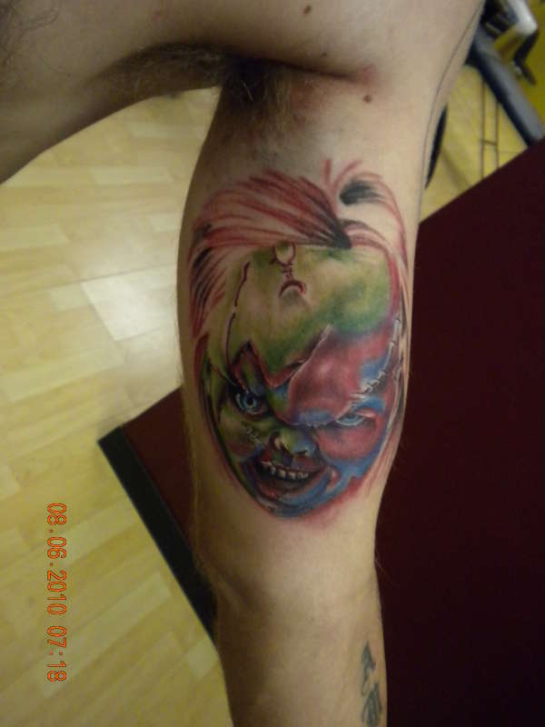 chucky not threw yet tattoo
