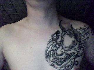my new hannya mask tattoo