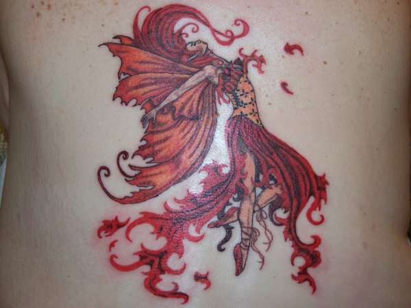 my wifes fairy tattoo