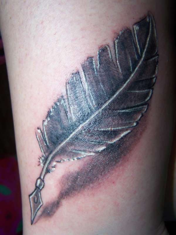 quill pen writer tatt tattoo